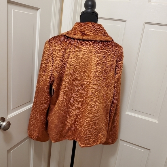 Erin London Faux Fur Jacket Blazer Size Large - Picture 5 of 10